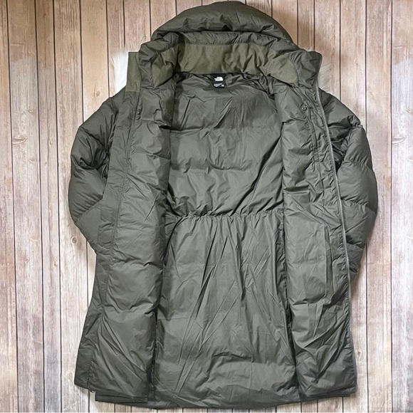The North Face Women’s Metropolis Parka Coat In New Taupe Green - Picture 5 of 9